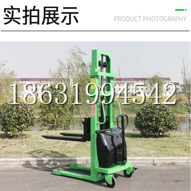 郧西县电动叉车堆高车液压铲车电瓶1吨2吨站驾步行式小型全自动叉车